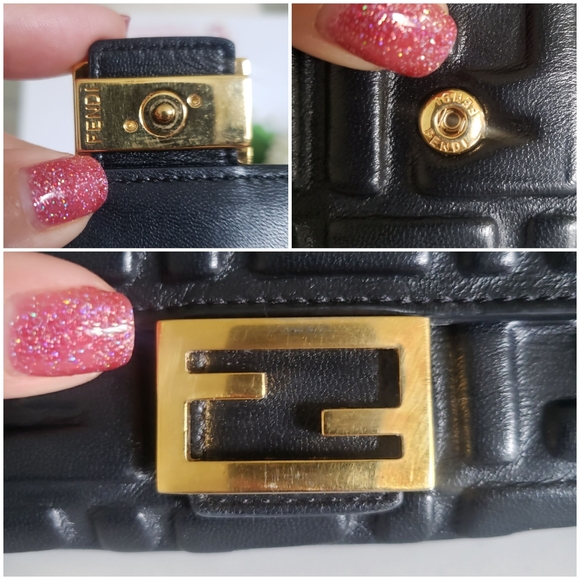 Authentic Pre-owned Fendi Baguette Continental Nappa Flap Wallet - Picture 11 of 14